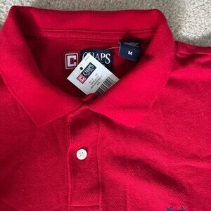 CHAPS POLO SHIRT RED MEDIUM RALPH LAUREN